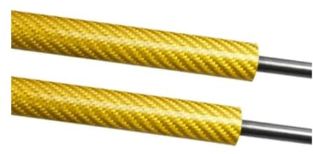 Tige hydraulique Pour Corvette C4 1984-1995 1996 Hayon Support Levage Amortisseur Hydraulique Tiges D'hélice(Yellow carbon fiber)