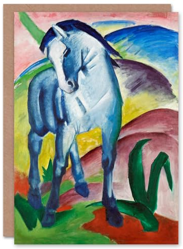 Artery8 Franz Marc Art Card Blue Horse I Expressionist Painting