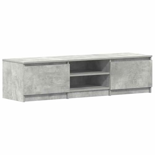 Gecheer Mobile porta TV, grigio cemento 140x40x35.5 cm legno multistrato, per salotto