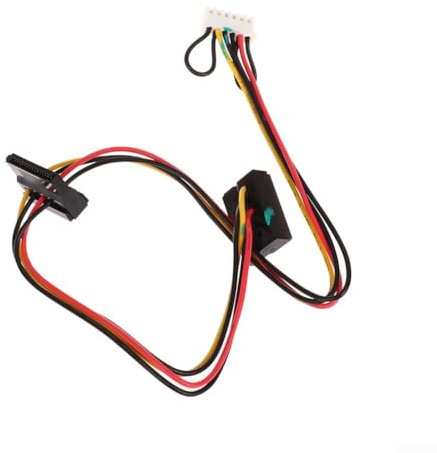 KHIronHive Câble d'alimentation SATA 6 broches vers 2 ports pour disque dur, compatible avec les cartes mères Acer, 37 cm de longueur, construction en plastique et en métal