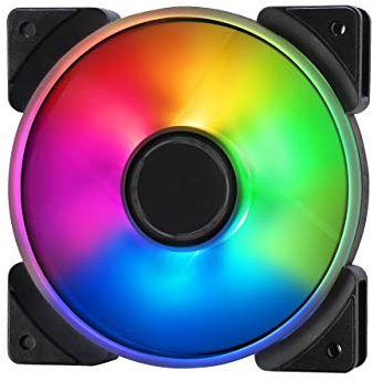 Fractal Design Prisma AL-12 – 120mm Computer Fan - PWM Control - Six addressable RGB LEDs - ARGB - Optimized for Silent Computing and High Airflow - LLS Bearings - TripWire Technology - RGB (1-pack)