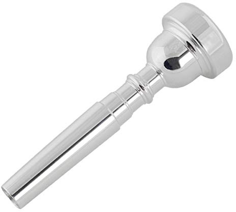 Missmore Silver Trumpet Mouthpiece 3C 5C 7C Size Instrument Accessory for Bach (5C-Silver)