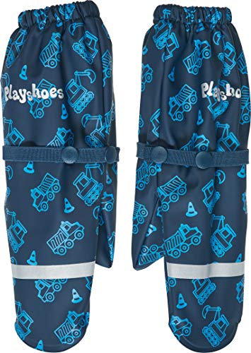 Playshoes Matschhandschuh mit Fleece-futter Baustelle Unisex Kinder, Baustelle ,1 (ca. 1-2 Jahre)
