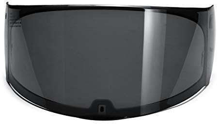 KF-Visor, for LS2 Ff320 Visiera del Casco Adatto a LS2 FF320 FF328 FF353 Modello Trasparente Fumo Casco Lens (Colore : Nero)
