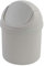 Zerdyne 2 L Plastic Mini Trash Bin with Swing-Top Lid, Desktop Garbage Bin, White