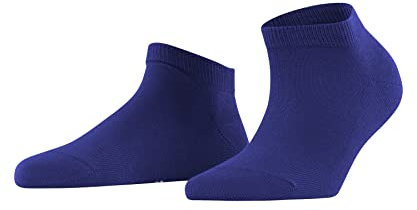 FALKE Damen Sneakersocken Family W Sn nachhaltige Baumwolle kurz einfarbig 1 Paar, Blau Imperial 6065, 39-42