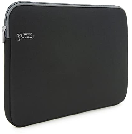 Rapesco 1693 Funda para Computadora/Ordenador Portátil con Protección Antibacteriana, 14, Negro