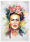 Frida Kahlo Flower Pop Poster von Tracie Andrews 30 x 40 cm Wandbilder Wanddeko