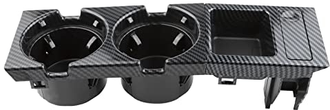 MangWany Getränkehalter Mittelkonsole Carbon für 3er E46 1998-2007 51168217953 Mittelkonsole Becherhalter Doppel