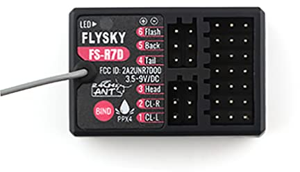 FEICHAO Flysky FS-R7V FS-R7D 7CH/FS-R4P 4CH/FS-SR12 12CH Receiver mit ANT-Protokoll für RC-Auto-Fernbedienung (FS-R7D 7CH)