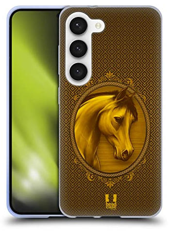 Head Case Designs Adelig Jahr des Pferdes Soft Gel Handyhülle Hülle kompatibel mit Samsung Galaxy S23 5G