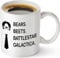 Gift Island Bears Beets Battlestar Galactica Funny 11 oz Coffee Mug Inspired by TV Show The Office Quote Unique Birthday Gift for Dwight Schrute Fans Dunder Mifflin