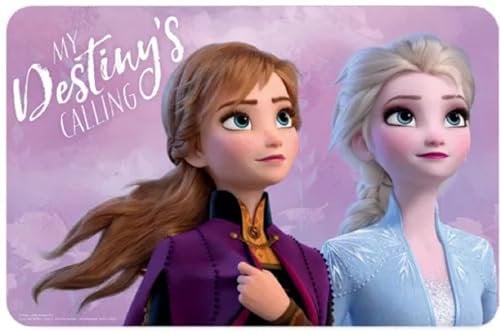 Amerikanische Tischdecke Anna und Elsa für Frühstück oder Schule 43 x 28 cm, Motiv Anna und Elsa