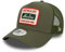 New Era A-Frame Mesh Trucker Cap - Brand Patch Oliv