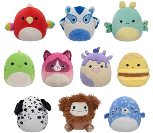Squishmallows Original 10-Pack – Official Jazwares Plush (Little) (Amazon Exclusive) - Including 10 5-inch plush