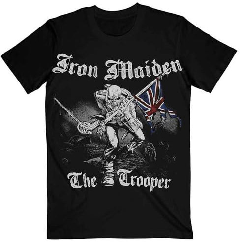 Rock Off officially licensed products Iron Maiden Sketched Trooper T Shirt S Black