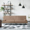 LAPOOH Schlafsofa mit Getränkehaltern Cappuccino Kunstleder, Sofa, Schlafcouch, Sofabett, Sofa Klein, Sofa Bed, Couchbett, Living Sofa, Sitzecke Wohnzimmer