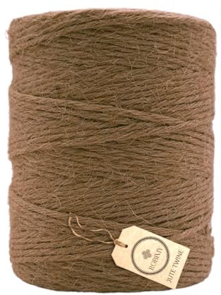 Juteschnur 2mm 1kg (543m) - ideal für Basteln, Dekoration, Verpackung, Garten und Haushalt | umweltfreundlich und robust Jutegarn | Naturkordel perfekt für Garten und Bastelprojekte