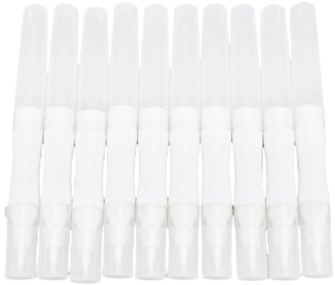 10pcs Marqueurs de Peinture de Recharge Vides, Stylo de Peinture Acrylique Rechargeable à Pointe Lisse pour Peinture de Roche Dessin en Papier Graffiti