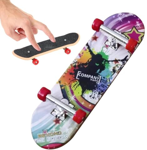 Generico Skateboard Set - Mini Schaukelspielzeug, Sportbretter im Taschenformat, interaktives Handbewegungsspiel | Aufregendes Skateboard mit Spitze für Partygeschenke für Bam