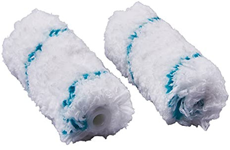 Amtech G4455 100mm(4) Roller Sleeves, 18mm Microfibre Pile Roller Sleeves, Long Pile Paint Rollers for Rough Paint Surfaces, 2 Pack