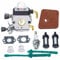 HOODELL C1Q-S186 Carburetor, for STIHL FS38 FS45 FS46 FS55 FS55R KM55 KM55R HL45 Weed Eater Brush Cutter, Premium String Hedge Trimmer Carb, with Rebuild Kit Spark Plug, Fuel Line, Air Flter