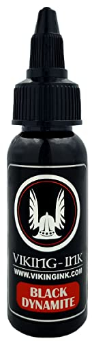 VIKING INK - BLACK DYNAMITE 1oz (30ml) - Tattoo-Tinte, Tätowierfarbe