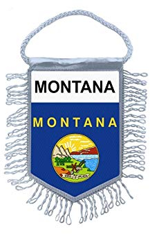 Akachafactory Wimpel mini Flagge Fahne flaggen miniflagge usa Montana