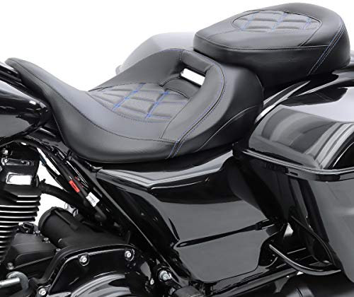 Sitzbank für Harley Davidson Street Glide Special 15-23 Craftride RH3 schwarz-blau