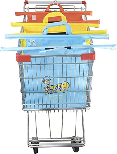 Scrub Daddy Cart Daddy - Trolley Bags for Shopping Trolley, Pack of 3 Shopping Carriers, Replace Carrier Bags with Heavy Duty Reusable, Foldable Fabric Organisers for Groceries & Food, Washable