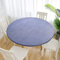 Cozomiz Jacquard Elastische Tischdecke Gartentischdecke Rundtischdecke wasserdichte rutschfeste Abwischbar Schmutzabweisend Tischdecke 80cm Runde Enge Passform Blau