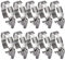 10 Pcs Hose Clips Set, 40-63mm Stainless Steel Hose Clamps Assorted Kit, Adjustabl Ducting Clamps Worm Drive Clamps for Automotive Radiator Mechanical Hose, Pipe, Tube