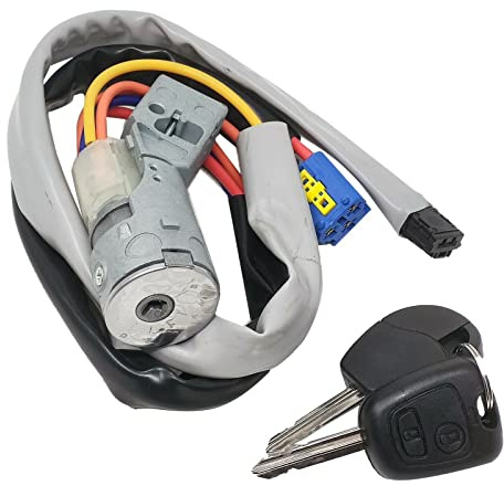 Vinciann Nuovo Cilindro blocchetto blocco avviamento compatibile con codice 4162.CH adatto a Berlingo compatibile con Partner 2002-08
