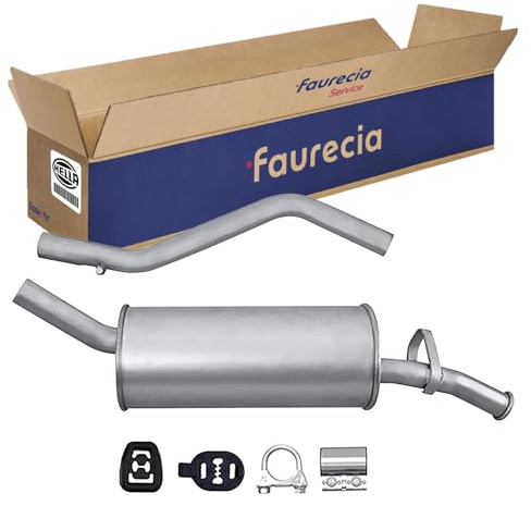 HELLA 8LD 366 028-621 Endschalldämpfer - Easy2Fit Kit - hinten - zweiteilig | Kompatibel mit: AUTOBIANCHI Y10, FIAT PANDA
