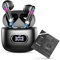 Earzip Wireless Headphones Earbuds with 4 ENC Noise Cancelling Mics, Beats Headphones Mini Deep Bass Stereo Sound, 42-H Playtime LED Display IP7 Waterproof, 5.4 Bluetooth