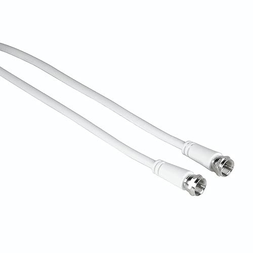 Hama Antennenkabel F-Stecker - F-Stecker (75db, 3m, Koaxial, Antenne, Satellit) weiß