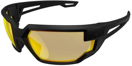 Mechanix Wear Vision Type-X Schutzbrille (Einheitsgröße, Schwarz/Schwarz)