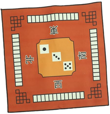 SAFIGLE 1stk Mahjong-tischdecke Mahjong-pokermatte Fliese Mahjong-Spiel Domino-tischmatte Tischabdeckung Für Pokerspiele Mahjong-matten rutschfeste Matte Haushalt Flanell (polyesterfaser)