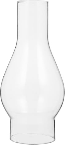 Garneck 1pc Glass Chimney Clear Kerosene Lampshade Retro Kerosene Lamp Shade Curvy Chimney Oil Glass Replacement