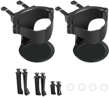 2 Pcs Air Vent Cup Holder for Car,Car Cup Holder for Water,Car Cup HolderBlack Car Drink Holders,Expander Cup Holder for Car,Car Coffee Cup Holder for Bottle,Cup Holder for Cars
