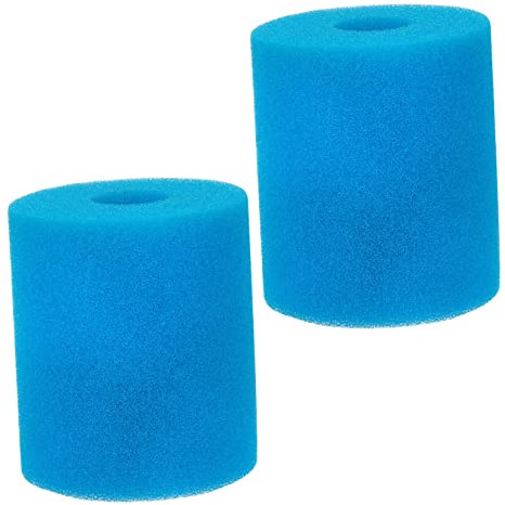OFFSCH 2pièces Filtre De Piscine Éponge De Remplacement pour Nettoyage Compatible avec Spa Piscine Aquarium Entretien Et De