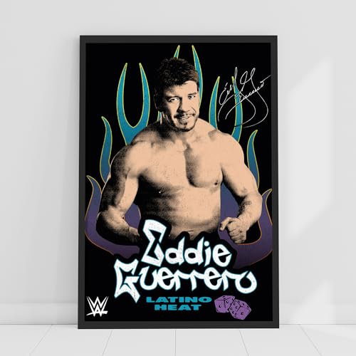 Themed WWE Print – Eddie Guerrero Latino Heat Poster Wrestling Wandkunst (21 cm x 29,7 cm – A4)