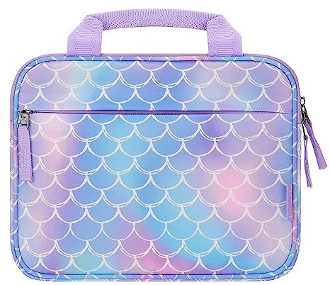 Choco Mocha Tablet Hülle für Kinder - Tablet Tasche Kompatiable mit Fire HD 8/7 Kids Edition-Tablet, iPad, Kids Tablet 10 Zoll, Meerjungfrau Lila
