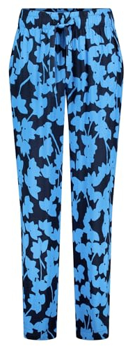 Betty & Co Damen Schlupfhose mit Bindegürtel Dunkelblau/Blau,38