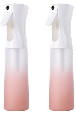 Meijunter 2Pcs 300ml Botella Pulverizadora Recargable Atomizador Plástico Continuo Agua Ultrafina y Aceite Pulverizador para Peluquería Cuidado de la Piel Plantas Mascotas Cocina