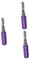 MAGICLULU 3st Haarfärbewachs Färbendes Wachs Temporäres Haarfärbemittel Halloween-haarfärbemittel Einmal Haarfärbemittel Violett Einweg