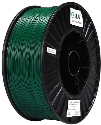 eSUN PLA+ Filament 1.75mm, 3D Drucker Filament PLA Plus, Maßgenauigkeit +/- 0.03mm, 3KG pro Spule 3D Druck Filament für 3D Drucker, Tannengrün