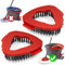 NEWE Scrub Mop Head for Vileda EasyWring 1 Tank System, 2 Pcs Scrubber Brush Attachments, Triangle Spin Mop Hard Bristles Cleaning Brush Replacement Accessories for Bathroom Kitchen Pool Tile Floor