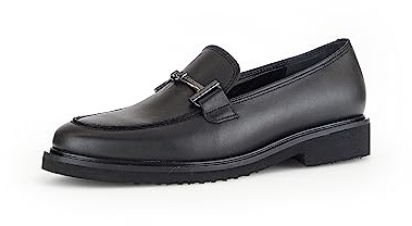 Gabor Damen Slipper, Frauen Slip On,Schlupfschuhe,schluepfschuhe,College Schuhe,Businessschuhe,Slip-ons,Slides,schwarz(Altsilber),37.5 EU / 4.5 UK