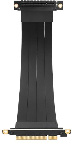 GINTOOYUN PCIe-8X rallonge 90 degrés PCIe-8X mâle à 90 degrés pcie-8X femelle vertical adaptateur d'extension de carte graphique PCI Express 3.0 8X (10,7 pouces) (Style 1)